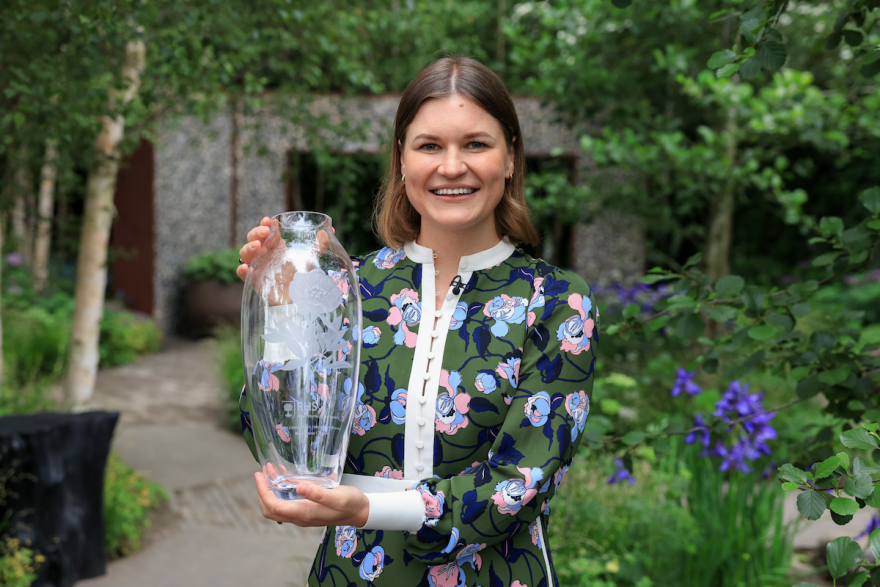 RHS Chelsea Flower Show - Best Show Garden Winner - Muscular Dystrophy UK Forest Bathing Garden, designed by Ula Maria. Image: RHS/Oliver Dixon.