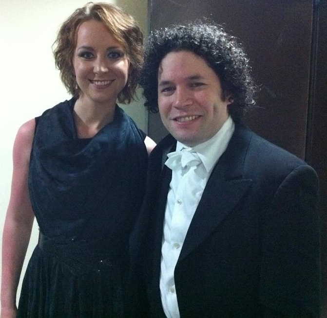 Justina Gringytė ir Gustavo Dudamelis.