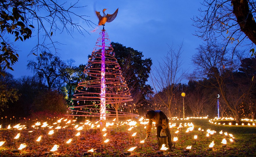 The Fire Garden. Credit: Jeff Eden, RBG Kew.