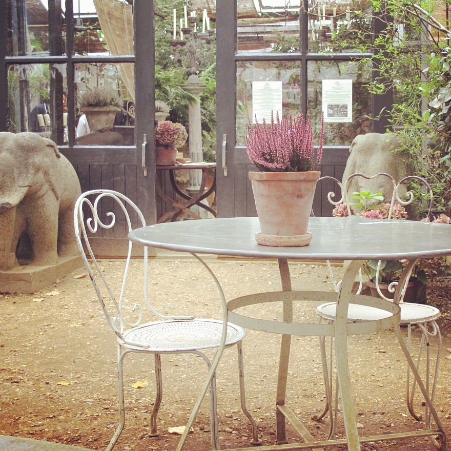 Petersham Nurseries kavinė Richmond'e.
