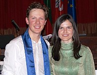 Martynas Levickis ir kultūros atašė Rita Valiukonytė. Foto: Einaras Vildė.