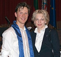Ambasadorė Asta Skaisgirytė Liauškienė ir Martynas Levickis. Foto: Einaras Vildė.